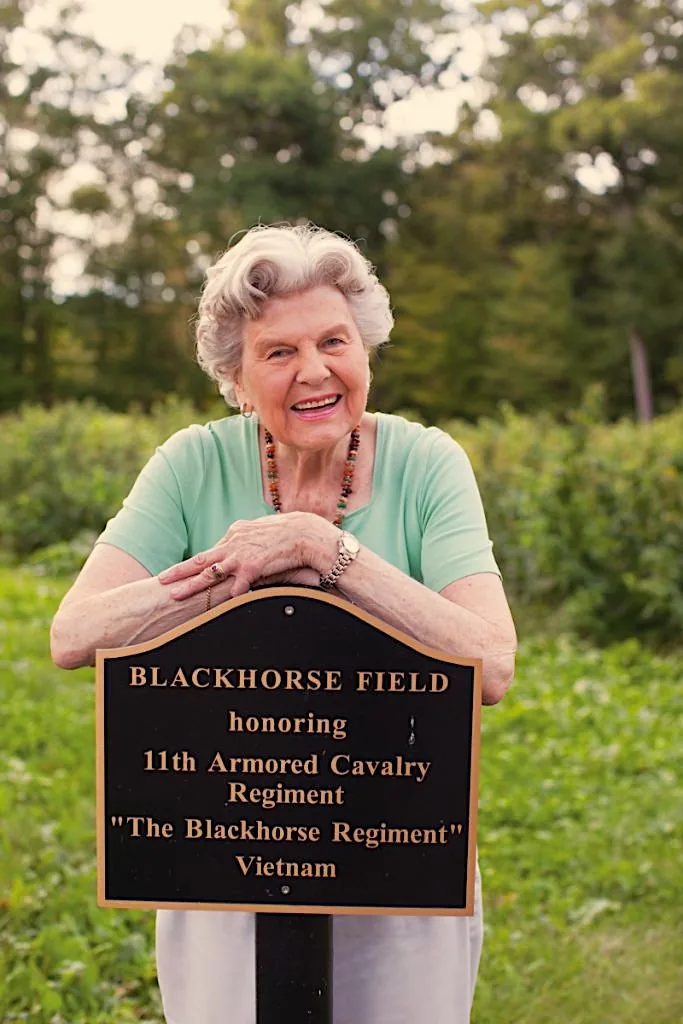 Joanne Holbrook Patton at the Patton Homestead