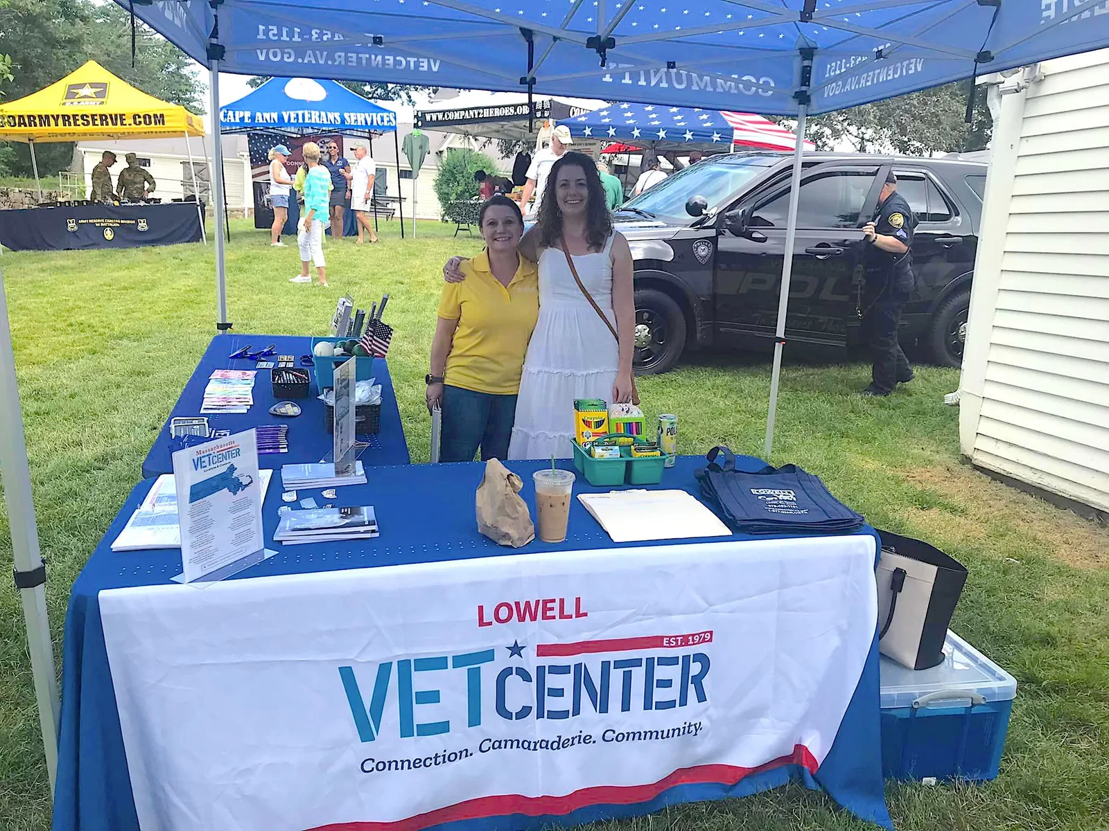 Lowell Vet Center outreach table
