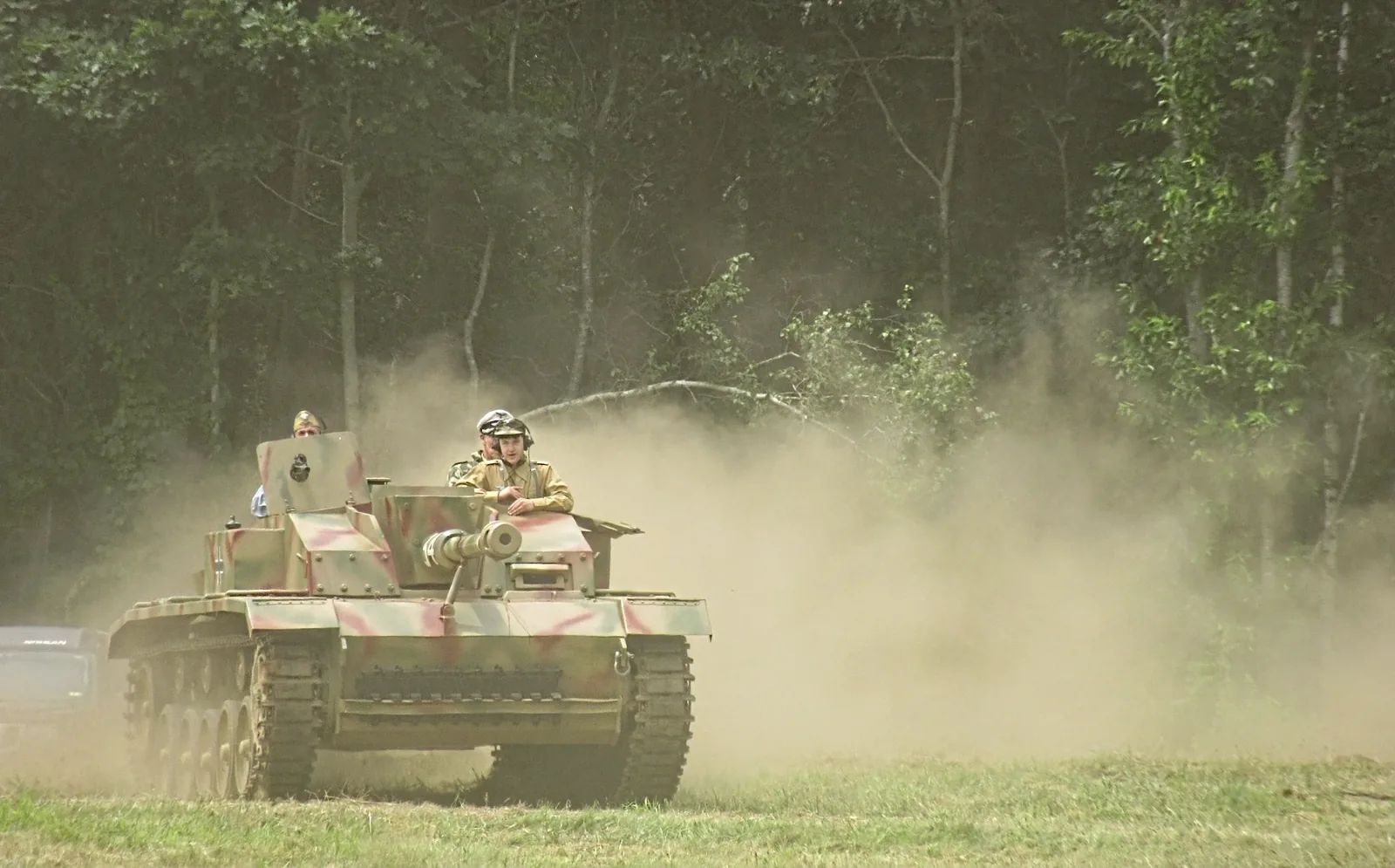Historic armored vehicle demonstration