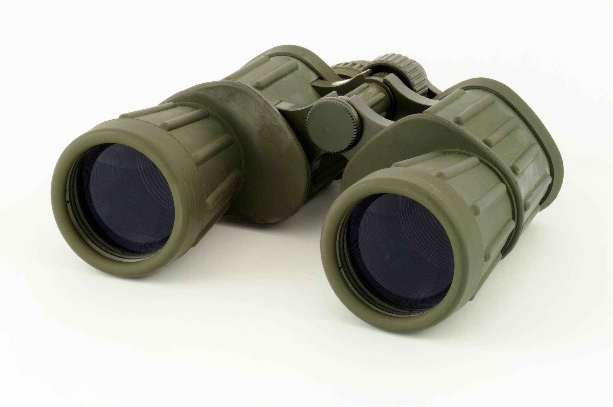 Olive military field binoculars